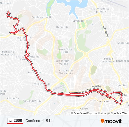 2800 bus Line Map