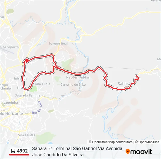4992 Bus Line Map