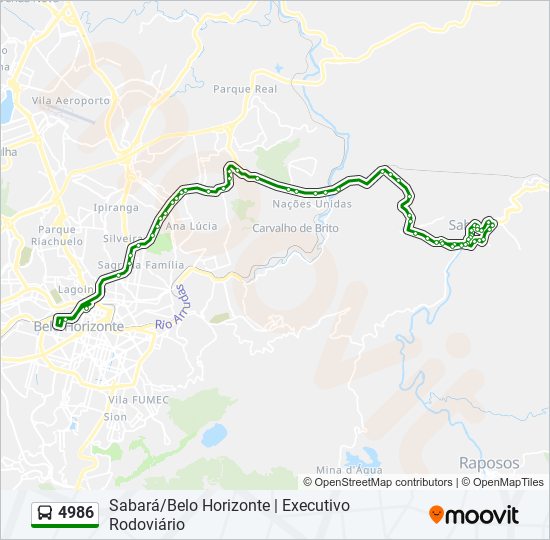 4986 bus Line Map