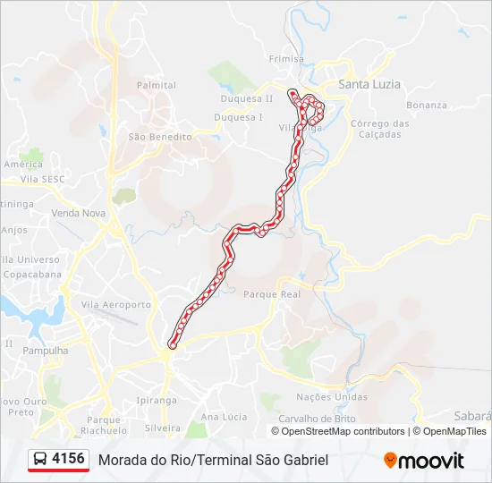 4156 Bus Line Map