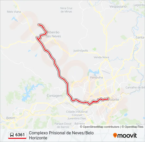6361 Bus Line Map