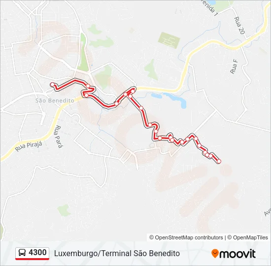 4300 Bus Line Map