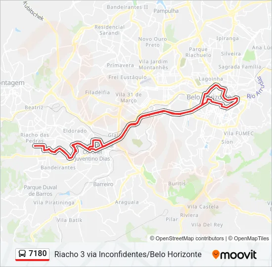 7180 Bus Line Map