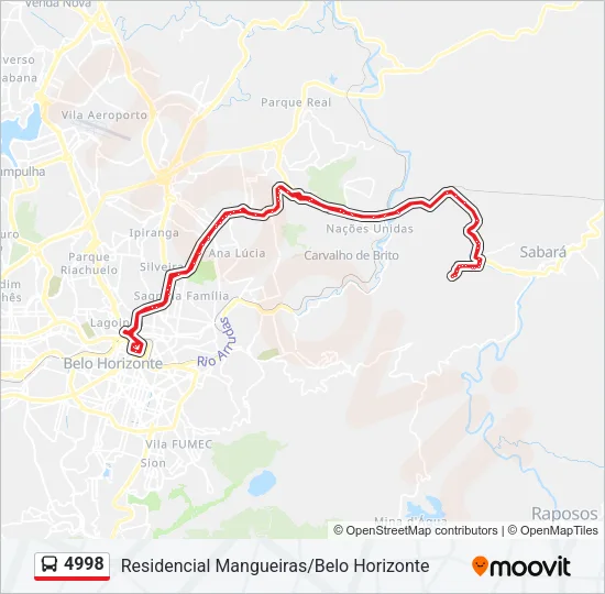 4998 Bus Line Map