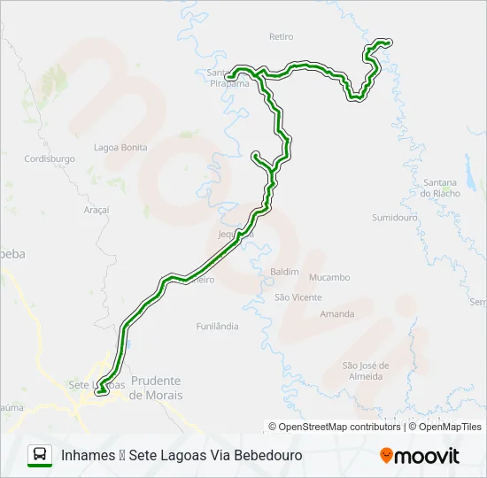 SETELAGOANO 3724 Bus Line Map
