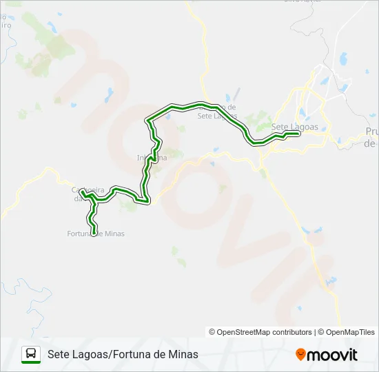 SETELAGOANO 3829 Bus Line Map