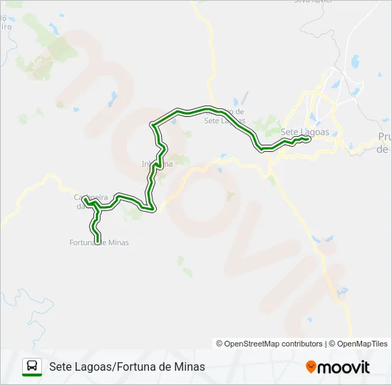 SETELAGOANO 3829 Bus Line Map