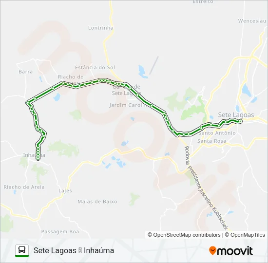 SETELAGOANO 3829.1 Bus Line Map