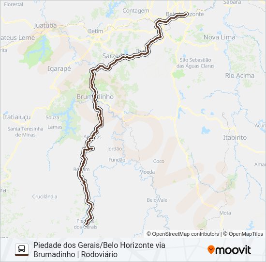 BELO HORIZONTE (SARITUR) bus Line Map