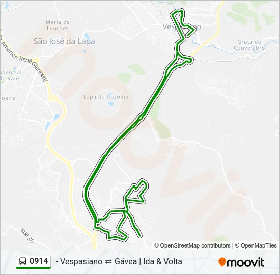 0914 Bus Line Map