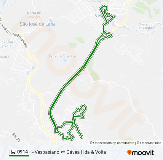 0914 bus Line Map