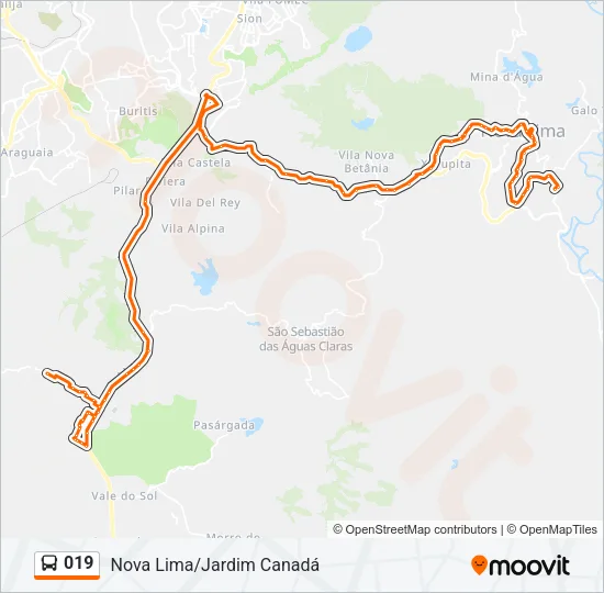 019 Bus Line Map