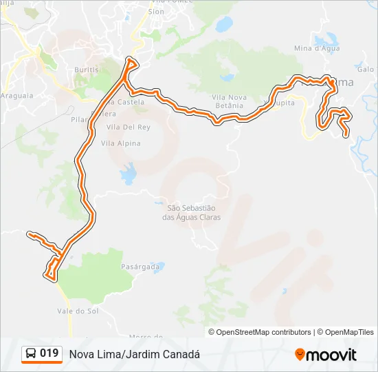 019 Bus Line Map