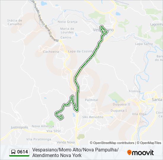 0614 bus Line Map