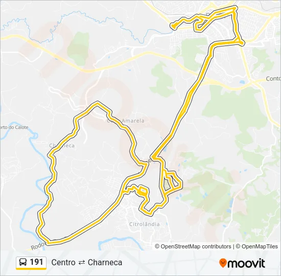 191 Bus Line Map