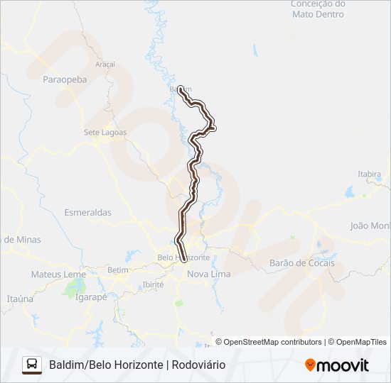 BELO HORIZONTE (SARITUR) bus Line Map