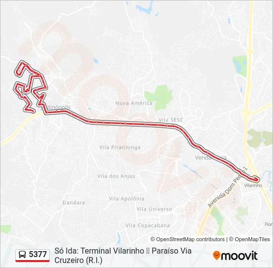 5377 Bus Line Map