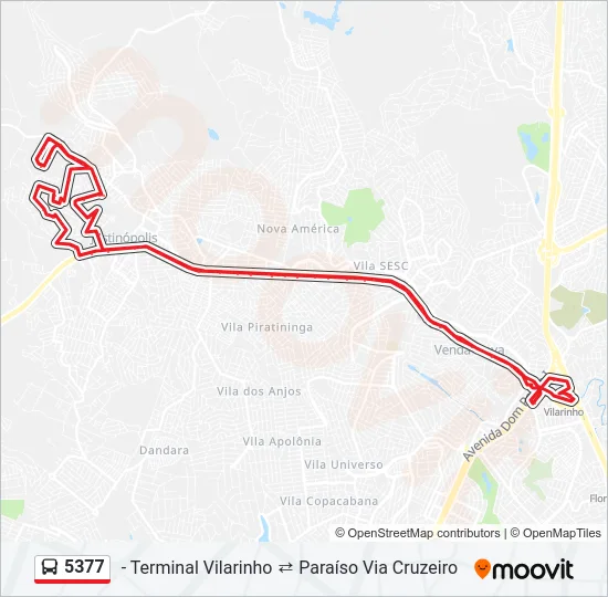 5377 Bus Line Map