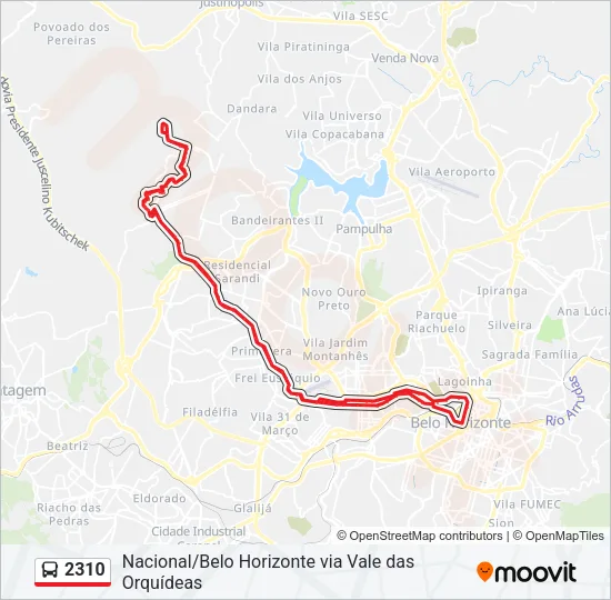 2310 Bus Line Map