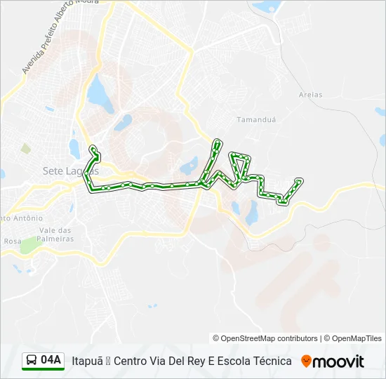 04A Bus Line Map