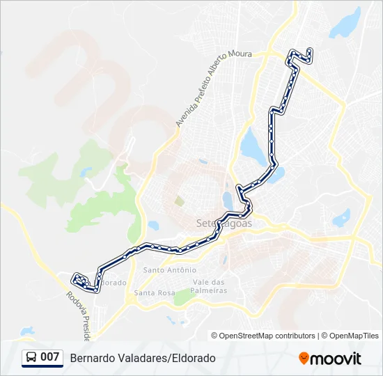 007 Bus Line Map