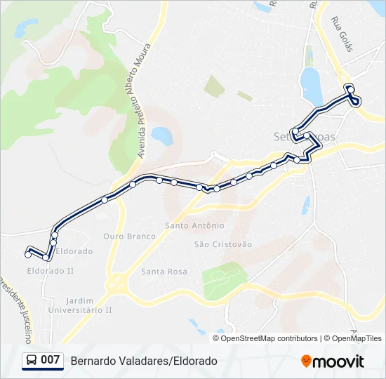 007 Bus Line Map
