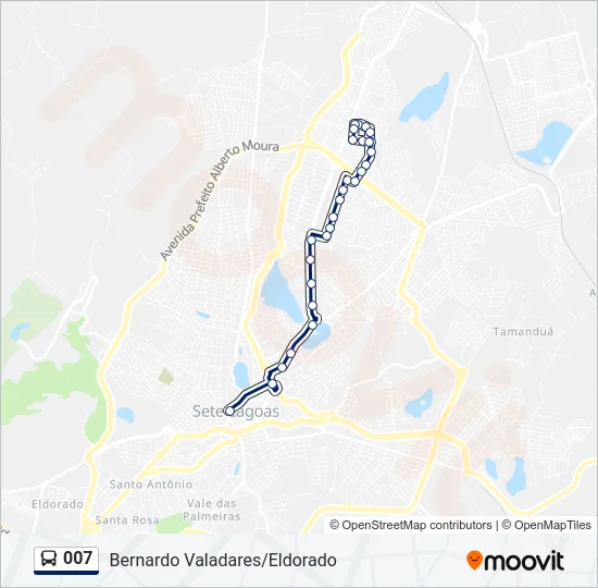 007 Bus Line Map