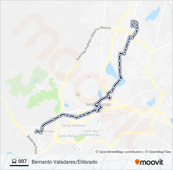 007 Bus Line Map