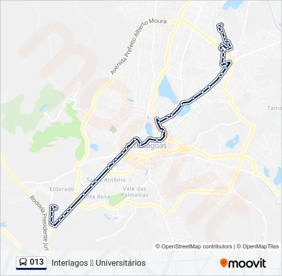 013 Bus Line Map