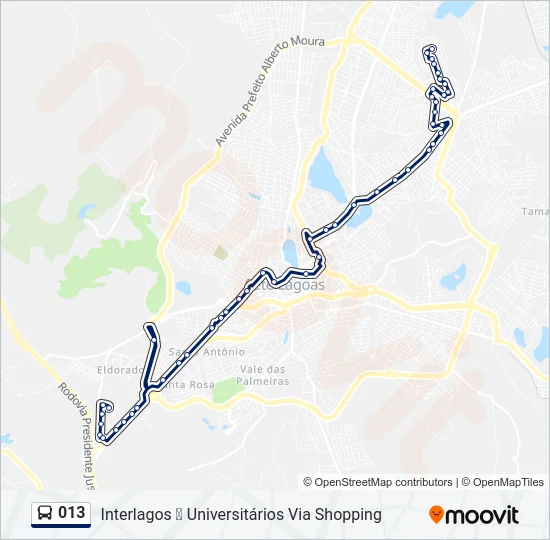 013 Bus Line Map