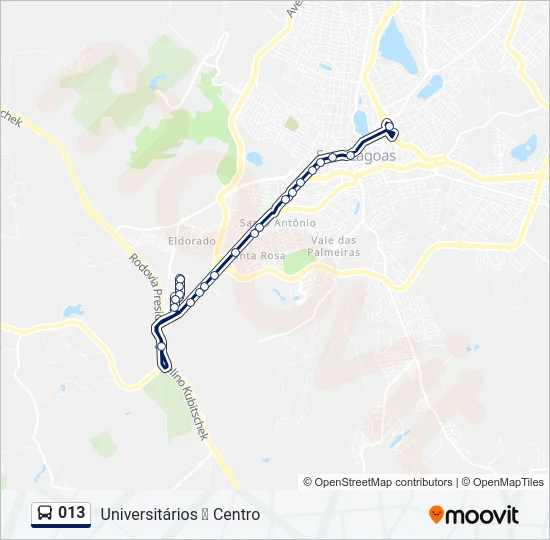 013 Bus Line Map