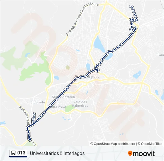 013 Bus Line Map