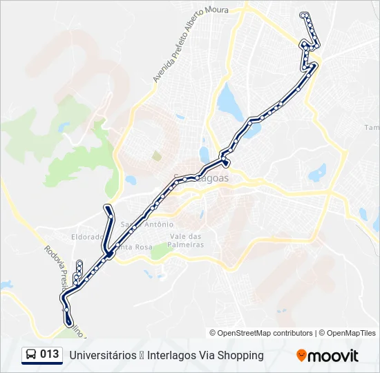 013 Bus Line Map