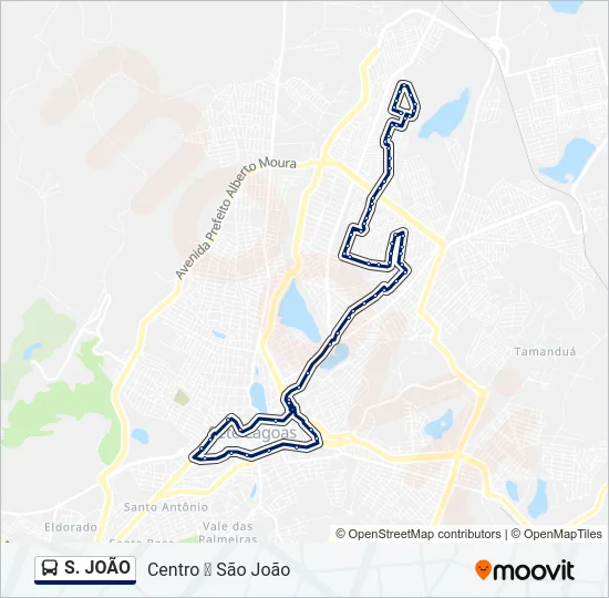 S. JOÃO Bus Line Map