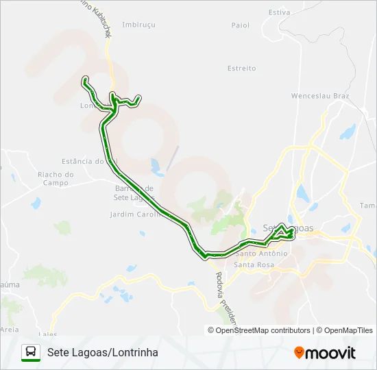 LONTRINHA Bus Line Map