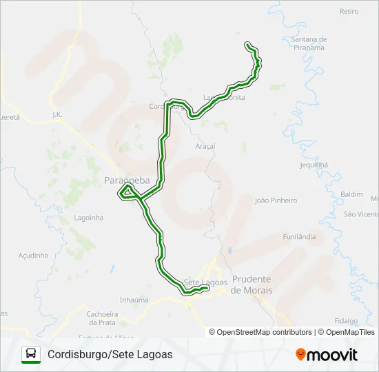 SETELAGOANO 3166 Bus Line Map