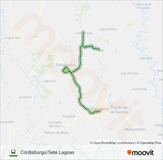 SETELAGOANO 3166 Bus Line Map