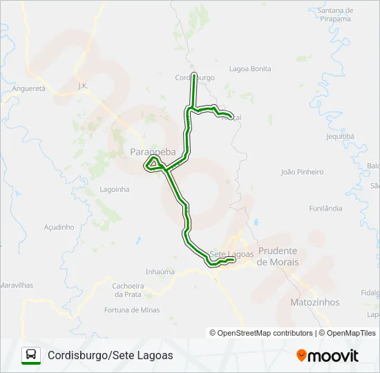 SETELAGOANO 3166 Bus Line Map