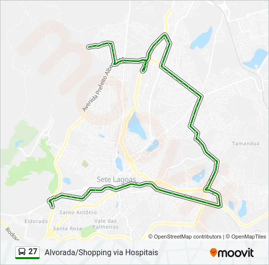 27 Bus Line Map