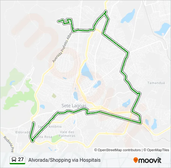27 Bus Line Map