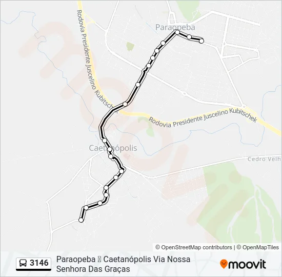 3146 Bus Line Map