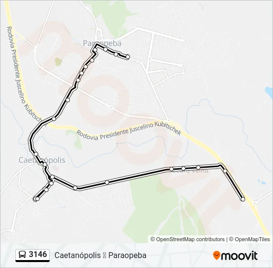 3146 Bus Line Map