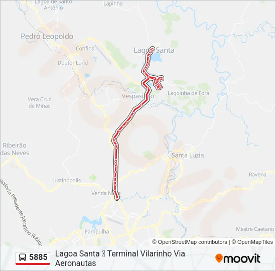 5885 Bus Line Map