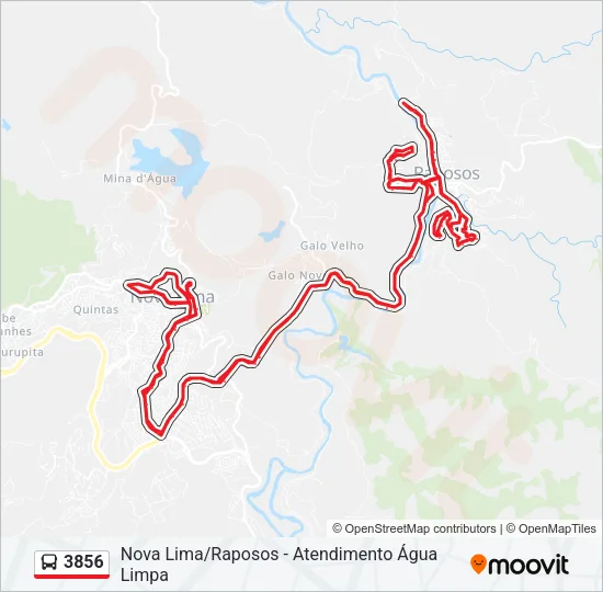 3856 Bus Line Map
