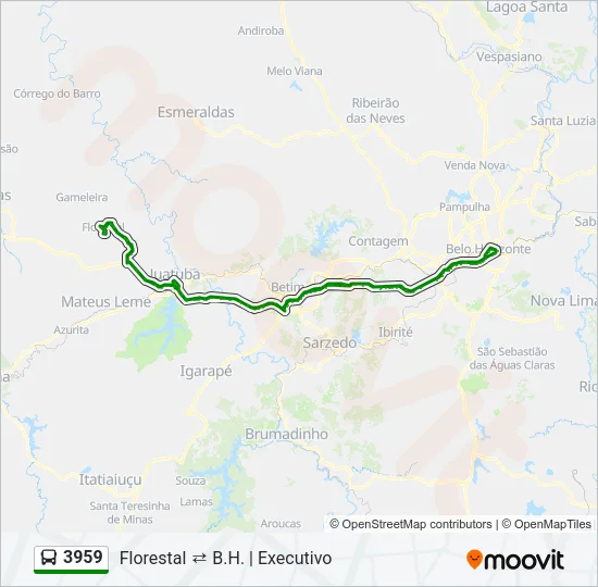 3959 Bus Line Map