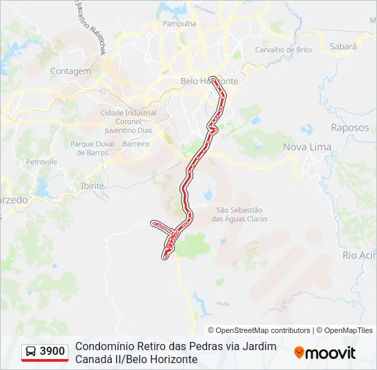 3900 Bus Line Map