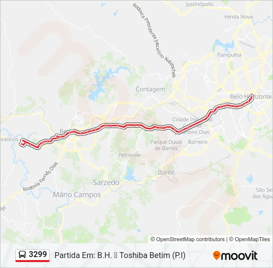 3299 Bus Line Map