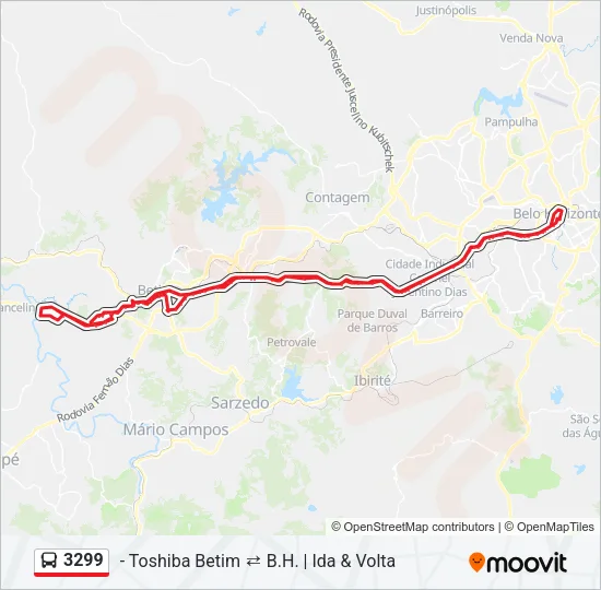 3299 Bus Line Map