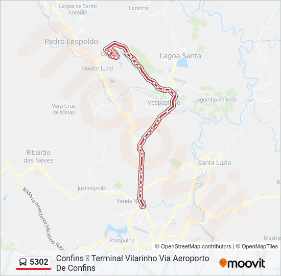5302 Bus Line Map
