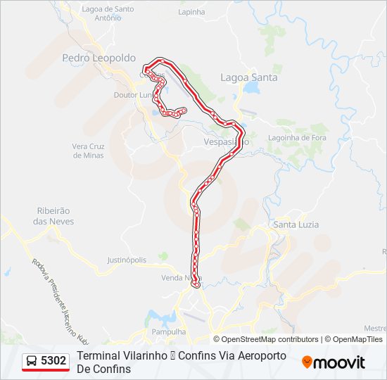 5302 bus Line Map